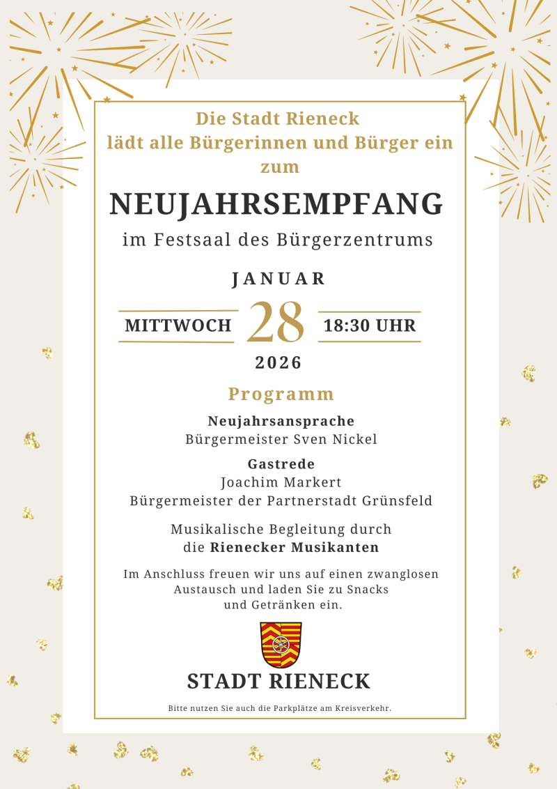 Plakat Neujahrsempfang