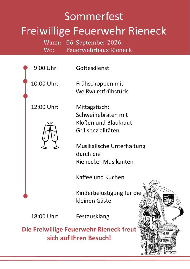 Plakat Feuerwehrfest