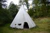 Wassererlebnishaus Tipi Zelt innen